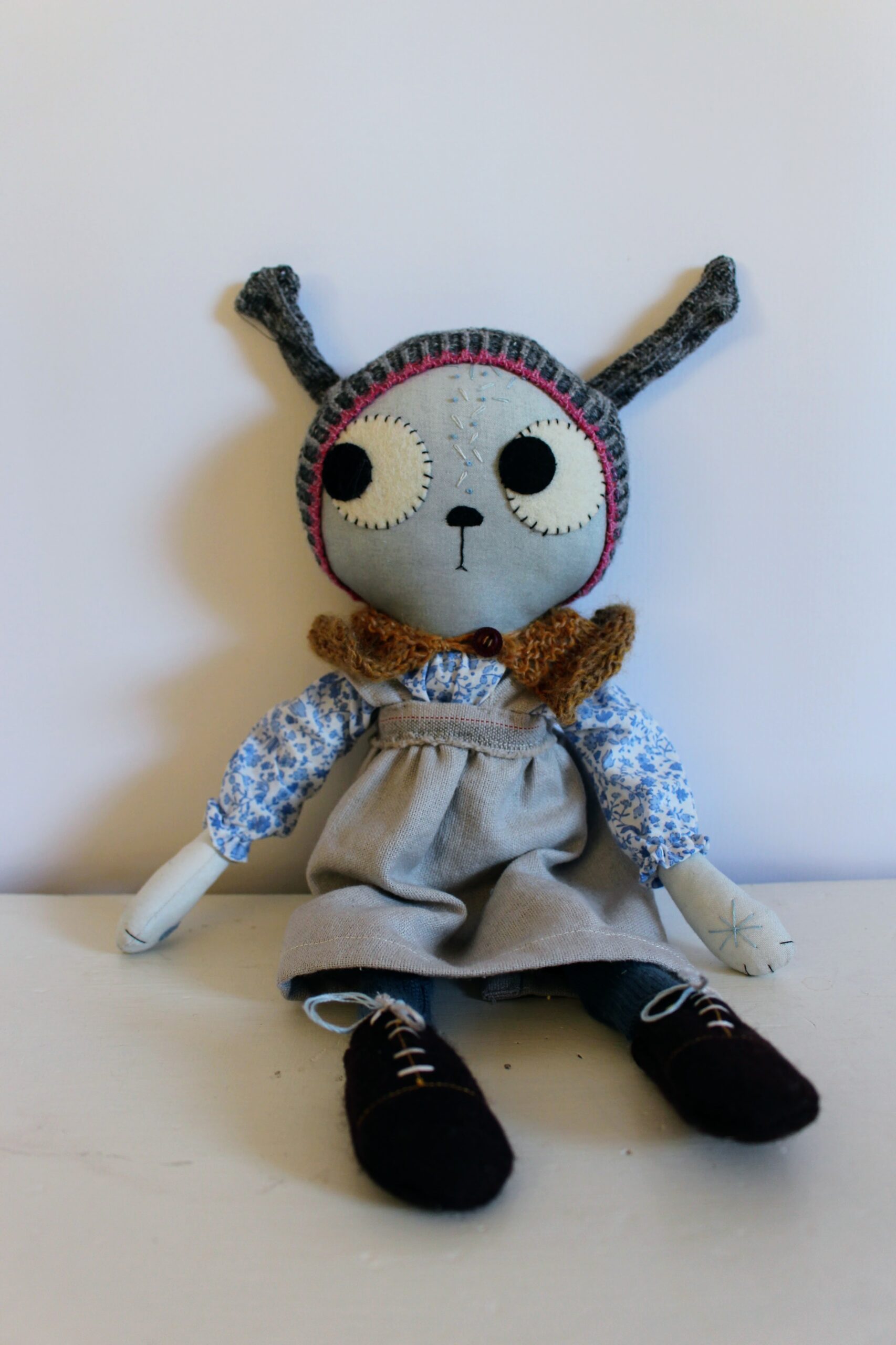 cat doll sitting