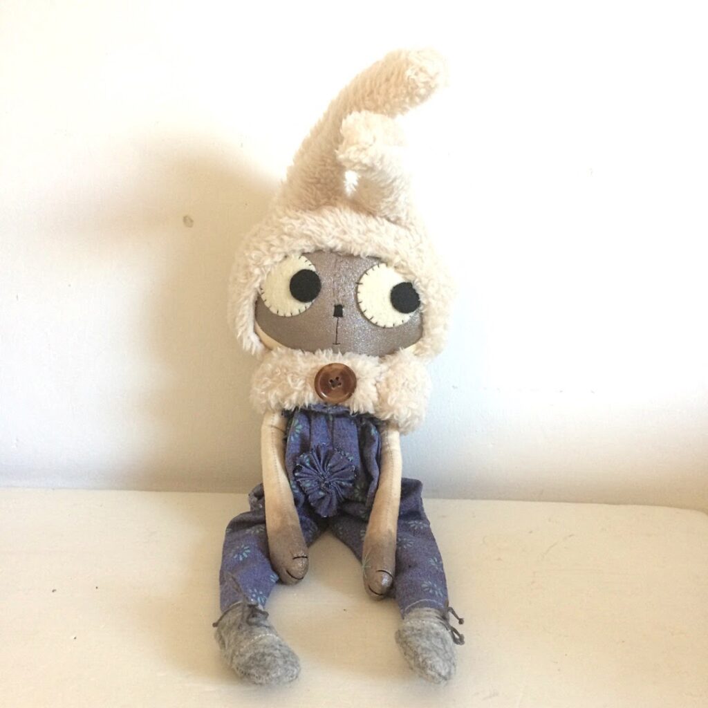 sitting cloth doll