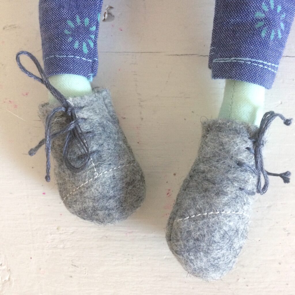 grey doll shoes