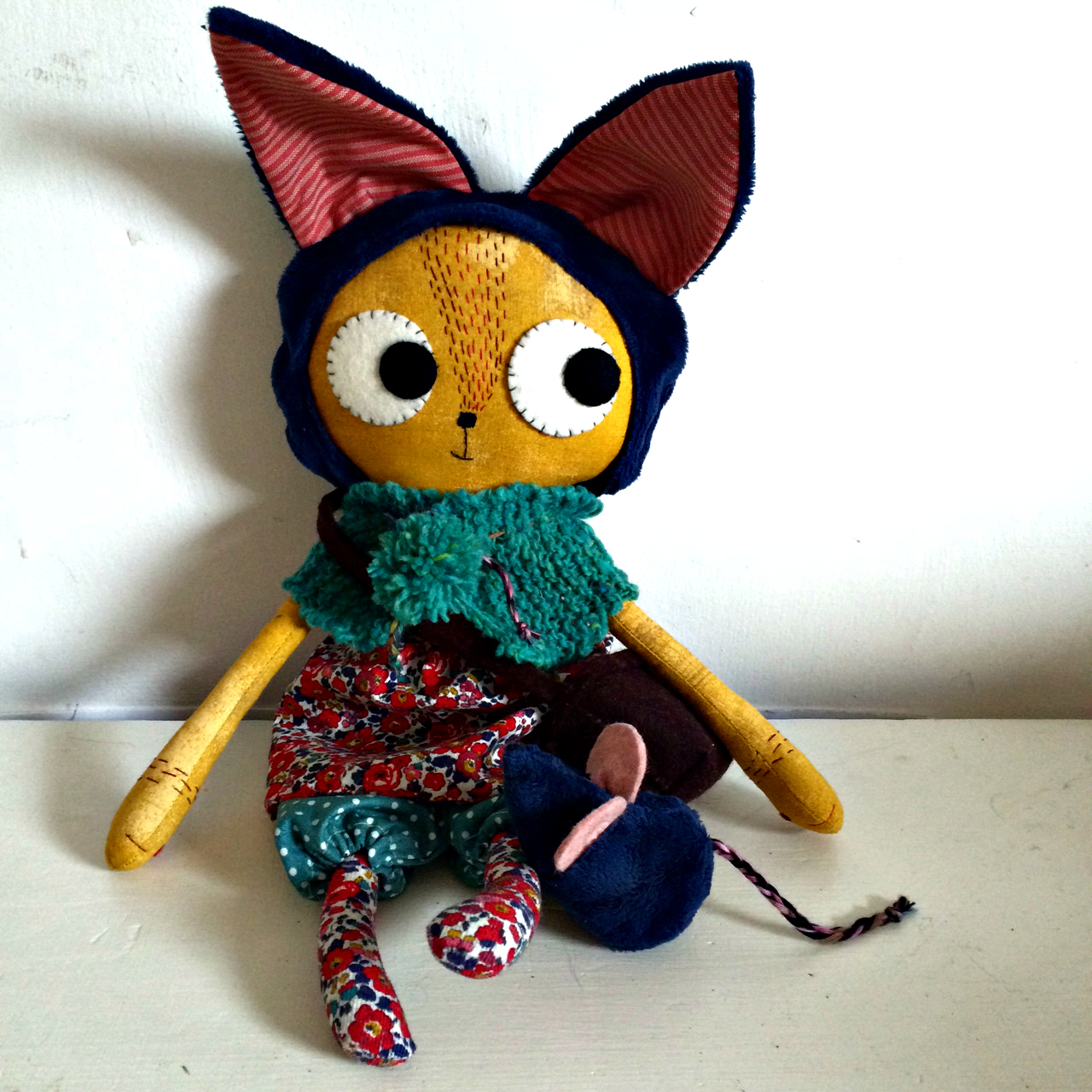 cat doll and mouse toy